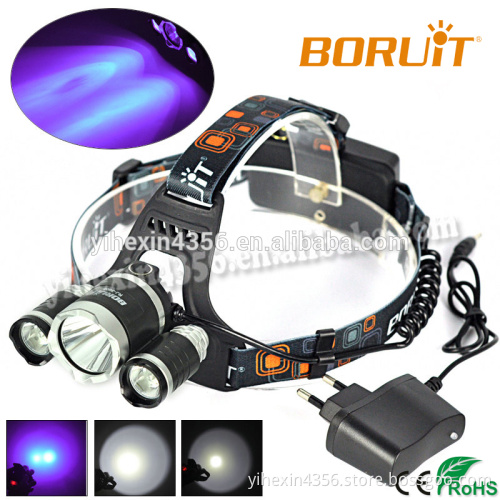 BORUIT Promotional Purple Light Headlamp / UV Headlamp